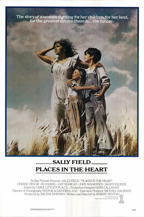 places in the heart 1984 one sheet poster rolled